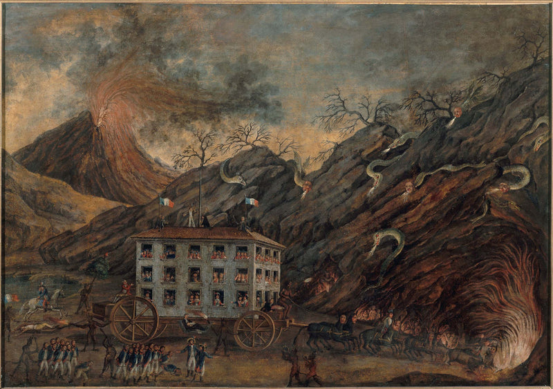 anonymous-1701-satirical-allegory-depicting-a-descent-into-hell-art-print-fine-art-reproduction-wall-art