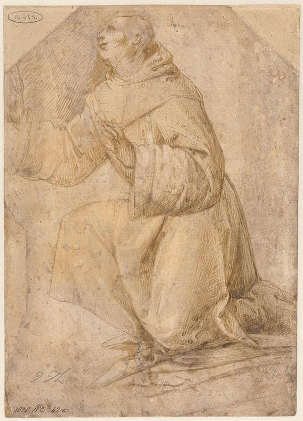 domenico-ghirlandaio-1460-study-for-st-francis-receiving-the-stigmata-art-print-fine-art-reproduction-wall-art-id-a06umcel6