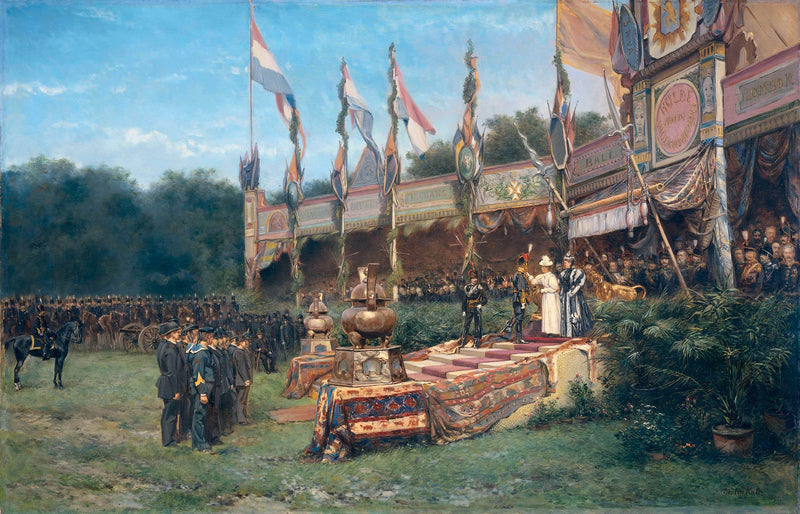 mari-ten-kate-1895-presentation-of-the-lombok-cross-by-queen-wilhelmina-art-print-fine-art-reproduction-wall-art-id-a074crt66