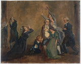 익명의 루이 20세와 그의 가족과의 작별 인사 1793년 XNUMX월 XNUMX일 예술 인쇄 미술 복제 벽 예술