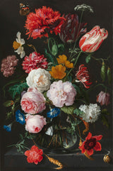 jan-davidsz-de-heem-1650-靜物與玻璃花瓶中的花朵藝術印刷精美藝術複製品牆藝術 id-a07tyspr8