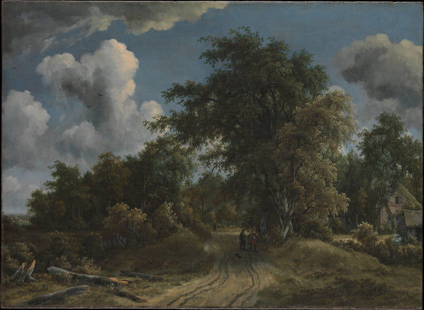 meyndert-hobbema-1670-woodland-road-art-print-fine-art-reproduction-wall-art-id-a08gjz8r0