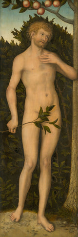 lucas-cranach-the-elder-1542-adam-art-print-fine-art-reproductie-muurkunst-id-a08n1elmp