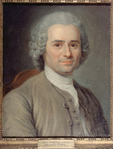 Maurice-Quentin-de-la-Tour-1753-Portrét-Jean-Jacques-Rousseau-1712-1778-Spisovateľ a filozof-Art-Print-Výtvarné umenie-Reprodukcia-Nástenné umenie