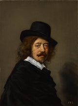 na-frans-hals-1650-portret-van-die-kunstenaar-kuns-druk-fyn-kuns-reproduksie-muurkuns-id-a0a5bfmpt