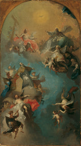 弗朗茨·安東·莫爾伯特奇-1786-將聖奧古斯丁納入天空藝術印刷品美術複製品牆藝術 id-a0aha0sk6