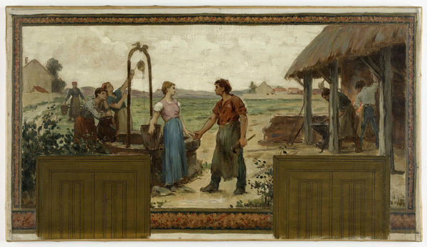 paul-albert-baudouin-1883-sketch-for-the-municipality-of-saint-maur-des-fosses-engagement-art-print-fine-art-reproduction-wall-art