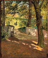 georges-emile-carette-1911-antic-waters-passy-the-delessert-park-impressió-art-art-reproducció-belles-arts-wall-art