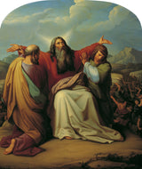 leopold-kupelwieser-1836-摩西祈禱勝利藝術印刷精美藝術複製品牆藝術 id-a0bhxkzm9