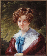 Луис-Херсент-1825-портрет-на-мадам-дин-уметност-принт-фина-уметност-репродукција-ѕидна уметност