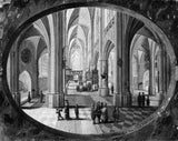 彼得·內夫斯長老 1635 年哥特式教堂內部每日藝術印刷美術複製品牆壁藝術 id-a0c9t0zlr