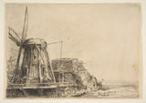 rembrandt-van-rijn-1641-cối xay gió-nghệ thuật-in-mỹ-nghệ-tái tạo-tường-nghệ thuật-id-a0dizt6lv
