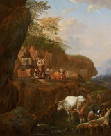 johann-heinrich-roos-1670-włoski-krajobraz-sztuka-druk-reprodukcja-dzieł sztuki-sztuka-ścienna-id-a0dytf8zs