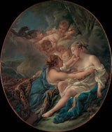 弗朗索瓦·布歇1763年-木匠以戴安娜的名义和木卫二艺术印刷精美的艺术复制品墙艺术ID a0ftktxpf