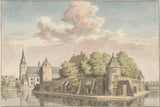未知 1749 年威爾斯法院和吉爾夫利特教堂藝術印刷品美術複製品牆藝術 id-a0g5ru2sz