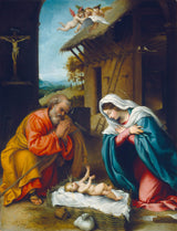 洛倫佐-洛托-1523-耶穌誕生藝術印刷品美術複製品牆藝術 id-a0i2vrxl0