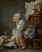 Jean-Baptiste-Philibert-1761-the-laundress-la-Blanchisseuse-art-print-kunst--gjengivelse-vegg-art-id-a0ij97xv0