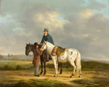 安東尼·奧伯曼-1817-景觀藝術印刷品中的兩個騎手美術複製品牆藝術 id-a0j4gplr9