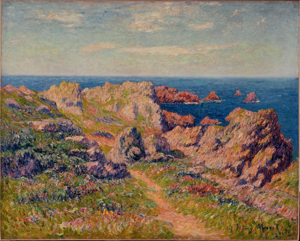 henry-moret-1901-good-weather-in-pern-ouessant-art-print-fine-art-reproduction-wall-art