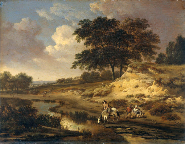 jan-wijnants-1655-landscape-with-a-rider-watering-his-horse-at-a-brook-art-print-fine-art-reproduction-wall-art-id-a0jjrf2fy
