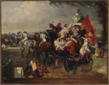 eugene-lami-1834-karnevalová scéna-miesto-de-la-concorde-art-print-výtvarné-umenie-reprodukcia-nástenné umenie
