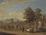 Ялмар-morner-1825-италиански прибиране на реколтата-фестивал-на-Монте Тестачио-близко до Рим-арт-печат-фино арт-репродукция стена-арт-ID-a0lad4r2i