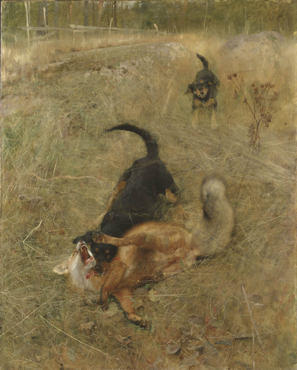 bruno-liljefors-1885-swedish-foxhound-and-fox-art-print-fine-art-reproduction-wall-art-id-a0nfjbxhh