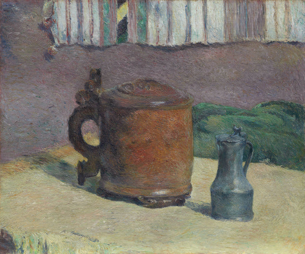 paul-gauguin-1880-still-life-wood-tankard-and-metal-pitcher-art-print-fine-art-reproduction-wall-art-id-a0nto9tbx