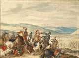 Bartholomaus-Dietterlin-1636-Equestrian-Battle-In-A-Mountainous-Landscape-Art-Print-Fine-Art-Reproducción-Wall-Art-ID-a0owypmw8