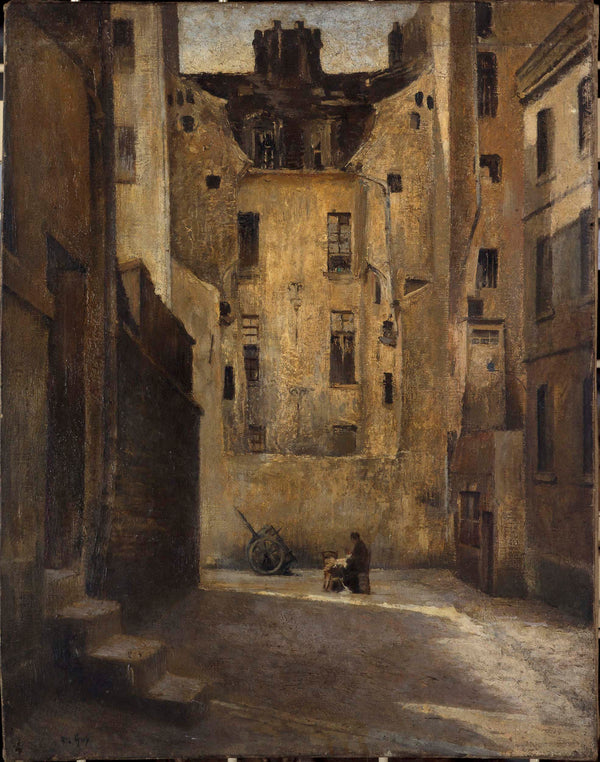 hippolyte-guy-1900-the-impasse-of-oxen-art-print-fine-art-reproduction-wall-art