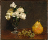 アンリ・ファンタン・ラトゥール-1863-バラとフルーツのある静物-アートプリント-ファインアート-複製-ウォールアート-id-a0pf48skc