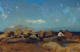 leopold-carl-muller-sea-coast-with-mount-pellegrino-near-palermo-art-print-fine-art-reproduction-wall-art-id-a0pq73y3c