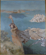 ary-ernest-renan-1894-sappho-kunst-trykk-kunst-reproduksjon-vegg-kunst