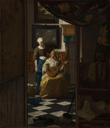 -vermeer-Johannes 1669-the-dragoste litere-art-print-fin-art-reproducere-wall-art-id-a0rb729jg