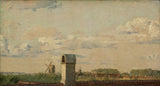 Кристен-kobke-1833-изглед-от-а-прозорец-в-toldbodvej изглеждащи-към най-цитадела-в-Копенхаген-арт-печат-фино арт-репродукция стена-арт-ID-a0rc50euq