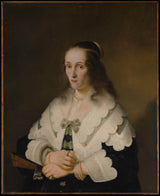费迪南德·布尔1642年的肖像的女人艺术打印精细艺术复制墙艺术id a0rqst9l3