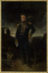 eugene-deveria-portrait of general-joseph-leopold-sigisbert-hugo-art-print-fine-art-reproduction-wall-art