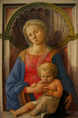 fra-Filippo Lippi - 1440-Madonna-and-child-art-print-fine-art-reprodukčnej-wall-art-id-a0sbyhjjq