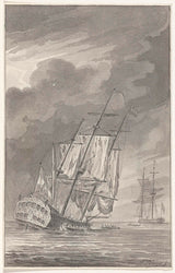 jacobus-kjøper-1781-det-synkende-skip-holland-1781-kunsttrykk-fin-kunst-reproduksjon-veggkunst-id-a0stuf326