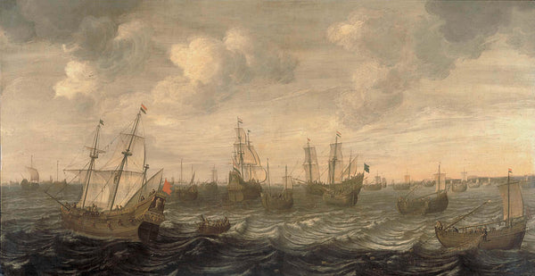 cornelis-beelt-1660-the-dutch-herring-fleet-under-sail-art-print-fine-art-reproduction-wall-art-id-a0stuyhgh