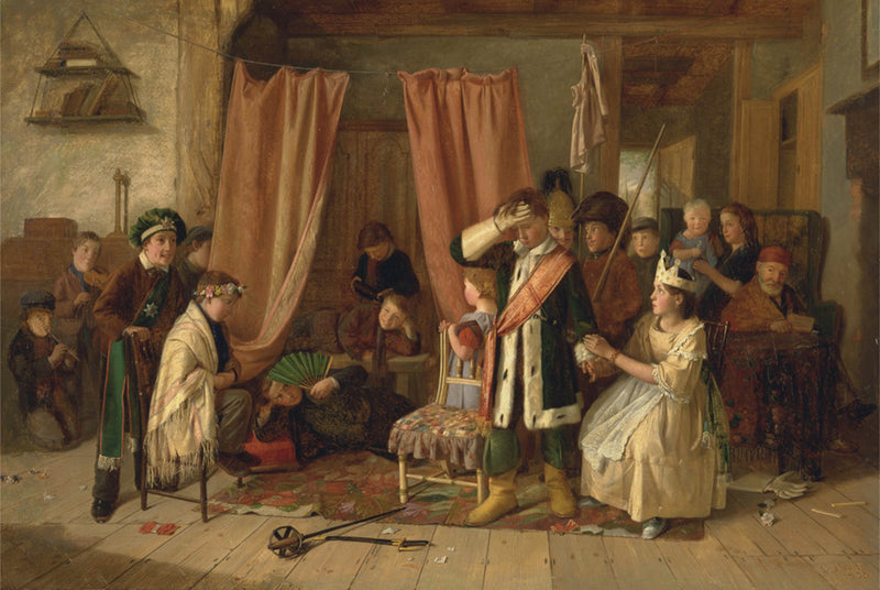 charles-hunt-1863-charles-hunt-children-acting-the-play-scene-from-hamlet-act-ii-scene-ii-1863-oil-on-canvas-yale-center-for-british-art-art-print-fine-art-reproduction-wall-art-id-a0t0odu19