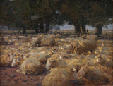 Heinrich-von-Zugel 1898-绵羊公园-高沼地-艺术-印刷-精细-艺术-复制-墙-艺术-id-a0uj2yn63