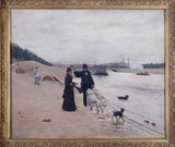 Jean-Beraud-1880-the-banks-of-the-Sine-art-print-fine-art-reproduction-wall-art