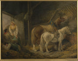 george-morland-1791-a-draers-stabiele-kunsdruk-fynkuns-reproduksie-muurkuns-id-a0xw4pdc4