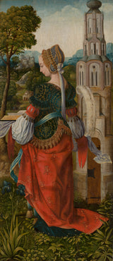 法兰克福大师1520-圣芭芭拉艺术印刷精细艺术再生产壁艺术id-a0zlm0rq5