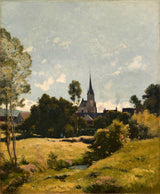 henri-joseph-harpignies-1891-l'église-du-village-impression-d'art-reproduction-d'art-mur-art-id-a0zyxmzps