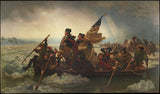 伊曼紐爾-洛伊茨-1851-華盛頓穿越特拉華州藝術印刷美術複製品牆藝術 id-a10o3aig3