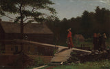 winslow-homer-1871-stary-młyn-poranny-dzwon-art-print-reprodukcja-dzieł sztuki-wall-art-id-a117d3gwf
