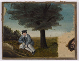 gustave-courbet-1833-autoportree-by-gustave-courbet-neljateistkümne aasta vanuses habemega pea-fragmendi-kunsti-print-kaunite-kunst-reproduktsioon-seinakunst