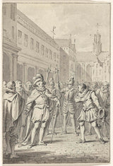雅各布斯-购买-1780-菲利普二世抵达布鲁塞尔，前往特伦萨夫斯特艺术印刷品美术复制品墙艺术 id-a12bswc6j
